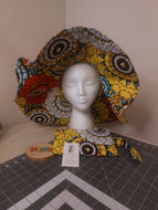 Pinwheel Floppy Hat with Wristlet